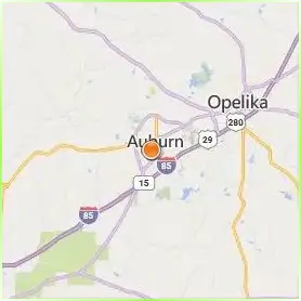 Auburn University Location Map Auburn University Location Map