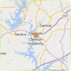 Clemson University Location Map Clemson University Location Map