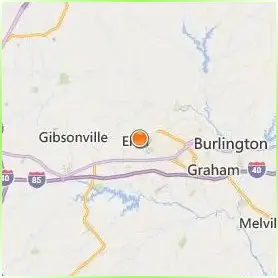 Elon University Location Map Elon University Location Map