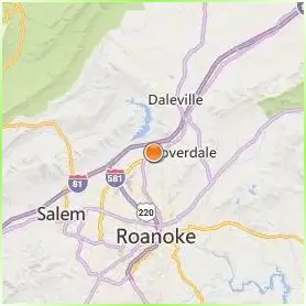 Hollins University Location Map
