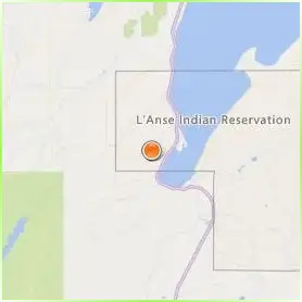 Keweenaw Bay Ojibwa Community College Location Map