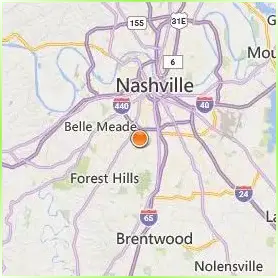 Lipscomb University Location Map