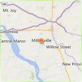 Millersville University of Pennsylvania Location Map