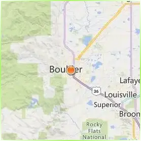 Naropa University Location Map