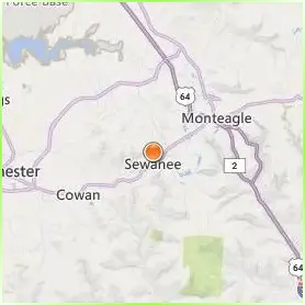 The University of the South Location Map
