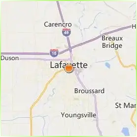University of Louisiana at Lafayette Location Map University of Louisiana at Lafayette Location Map