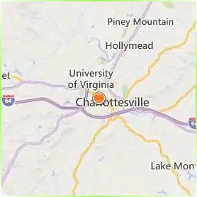 University of Virginia Location Map University of Virginia Location Map